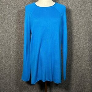Lord & Taylor Blue Long Sleeve Knit Top Size Small
